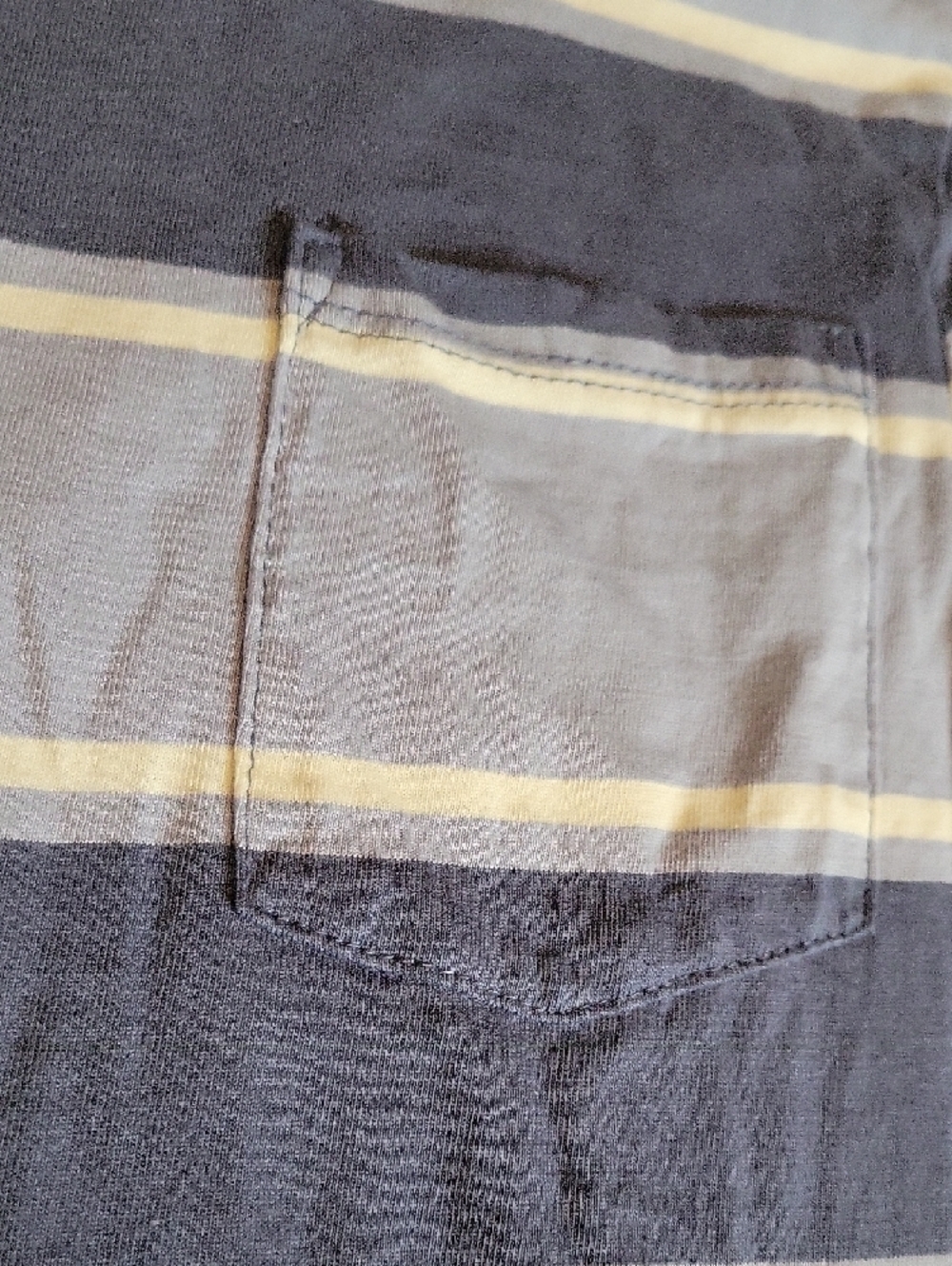 GAP Blue & Navy Striped Short Sleeve Pocket Tee - Picture 3 of 4